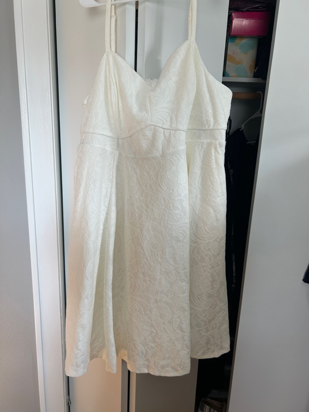 torrid Ivory Textured A-Line Dress